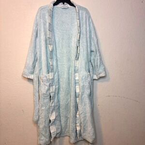 Christian Dior Monsieur Terry Bath Robe One Size Light Green White Stripe Rare